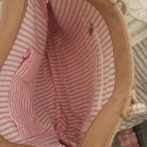 America & Beyond Large Embellished Beach Tote/ - Picture 7 of 8